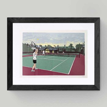 'Heworth Tennis Club' Limited Edition Lino Print