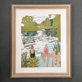 'Reflections' Limited Edition Lino Print