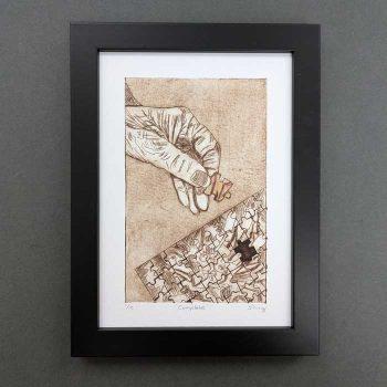 'Complete' Dry Point Etching Limited Edition Print