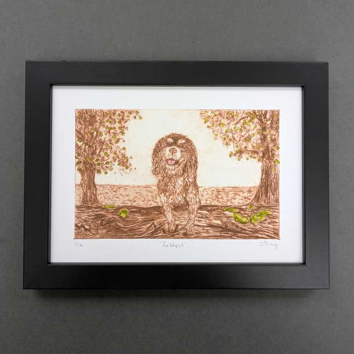 'Faithful' Dry Point Etching Limited Edition Print