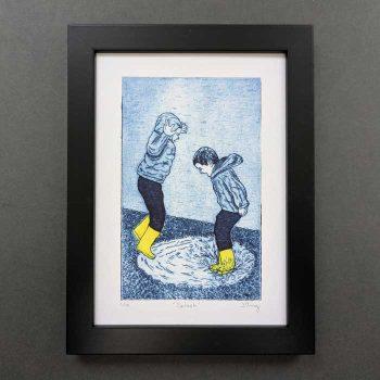 'Splash' Dry Point Etching Limited Edition Print